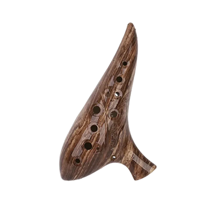Ocarina en bois vernis, instrument de musique traditionnel, Sonora-Mundi